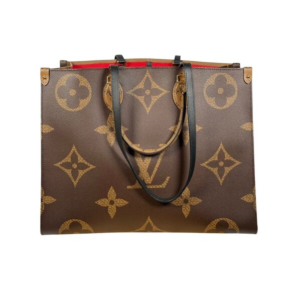 Louis Vuitton Monogram Reverse On The Go GM 2WAY Shoulder Tote Bag - Picture 1 of 17